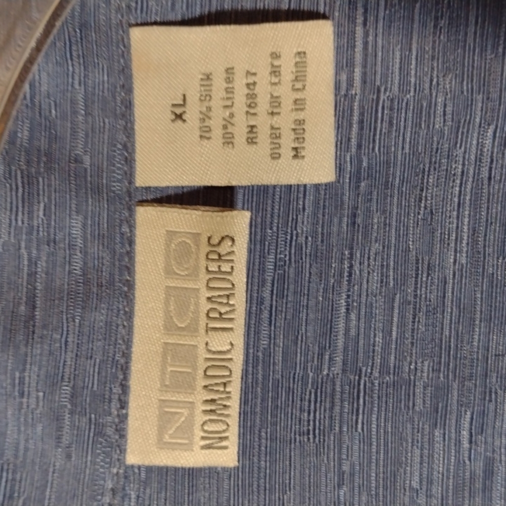 Nomadic Traders Silk And Linen Button-Down Shirt … - image 4